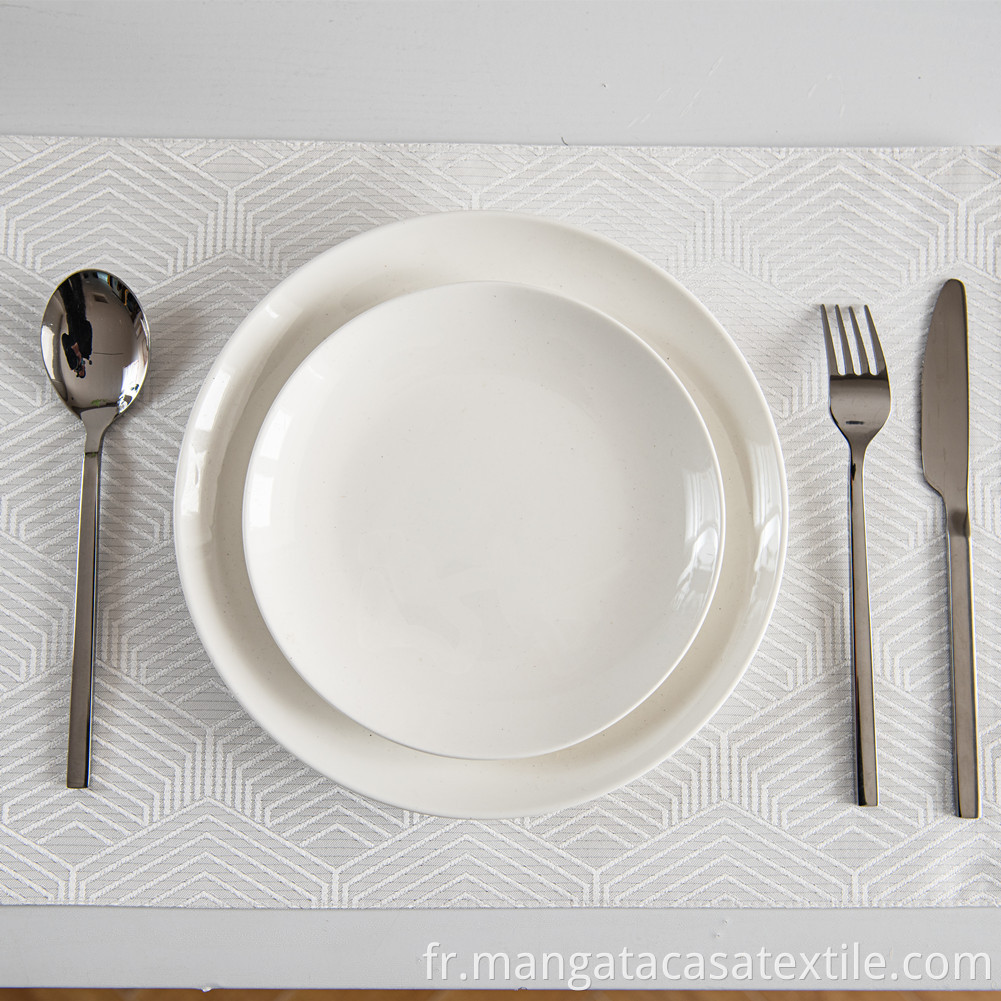 white placemats